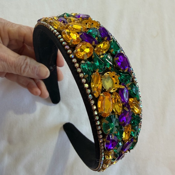 Unk Accessories - Vibrant Multicolor Gemstone Headband rhinestones